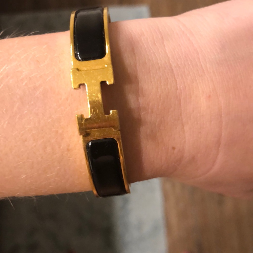 Black Hermès bracelet
